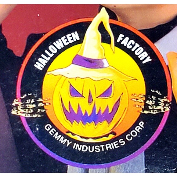 VTG Animated Grim Reaper Hanger Shakes Eyes Glow Red Noise Activated Gemmy 1993 - Picture 8 of 11